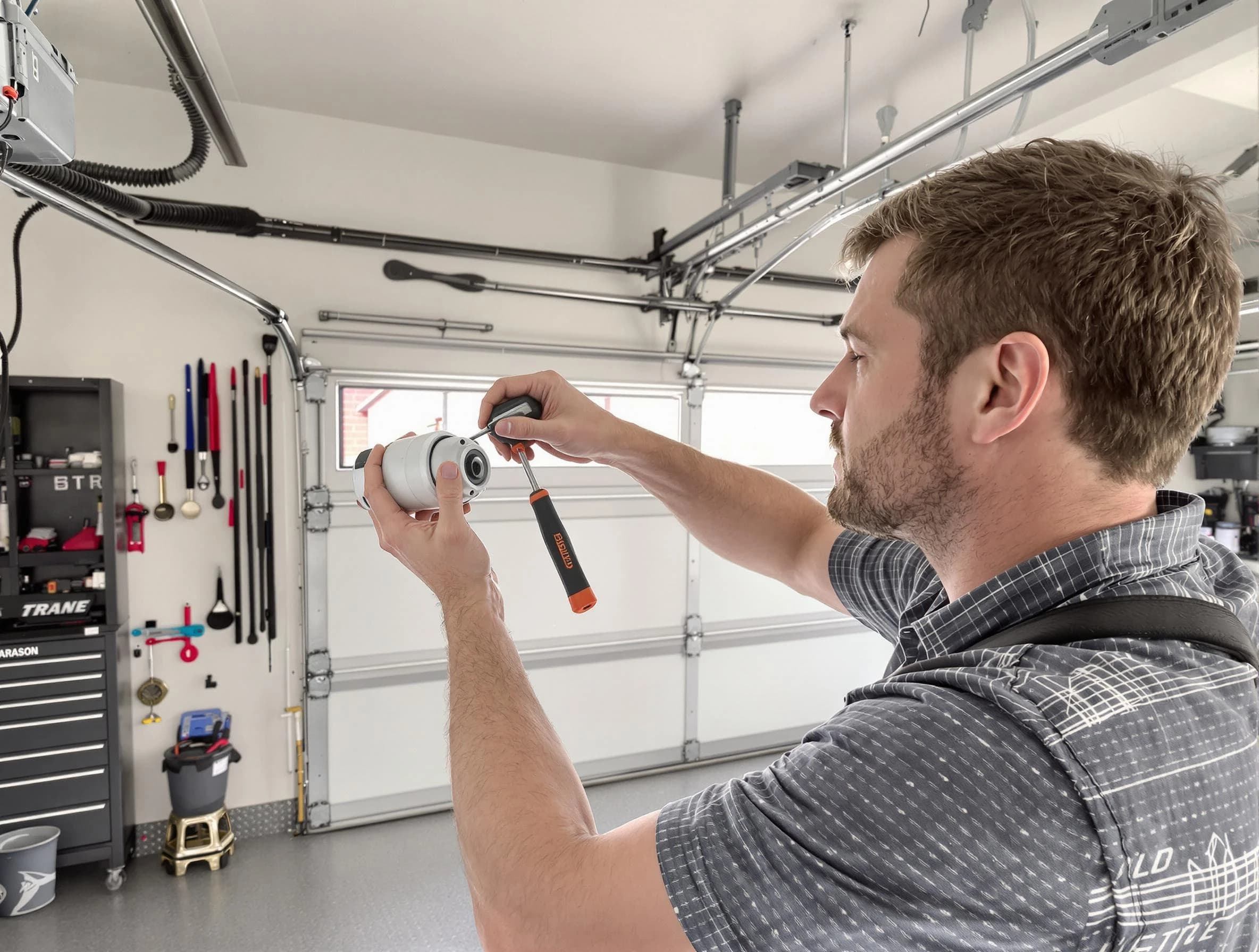 Garage door opener repair service by Plain City Garage Door Repair in Plain City