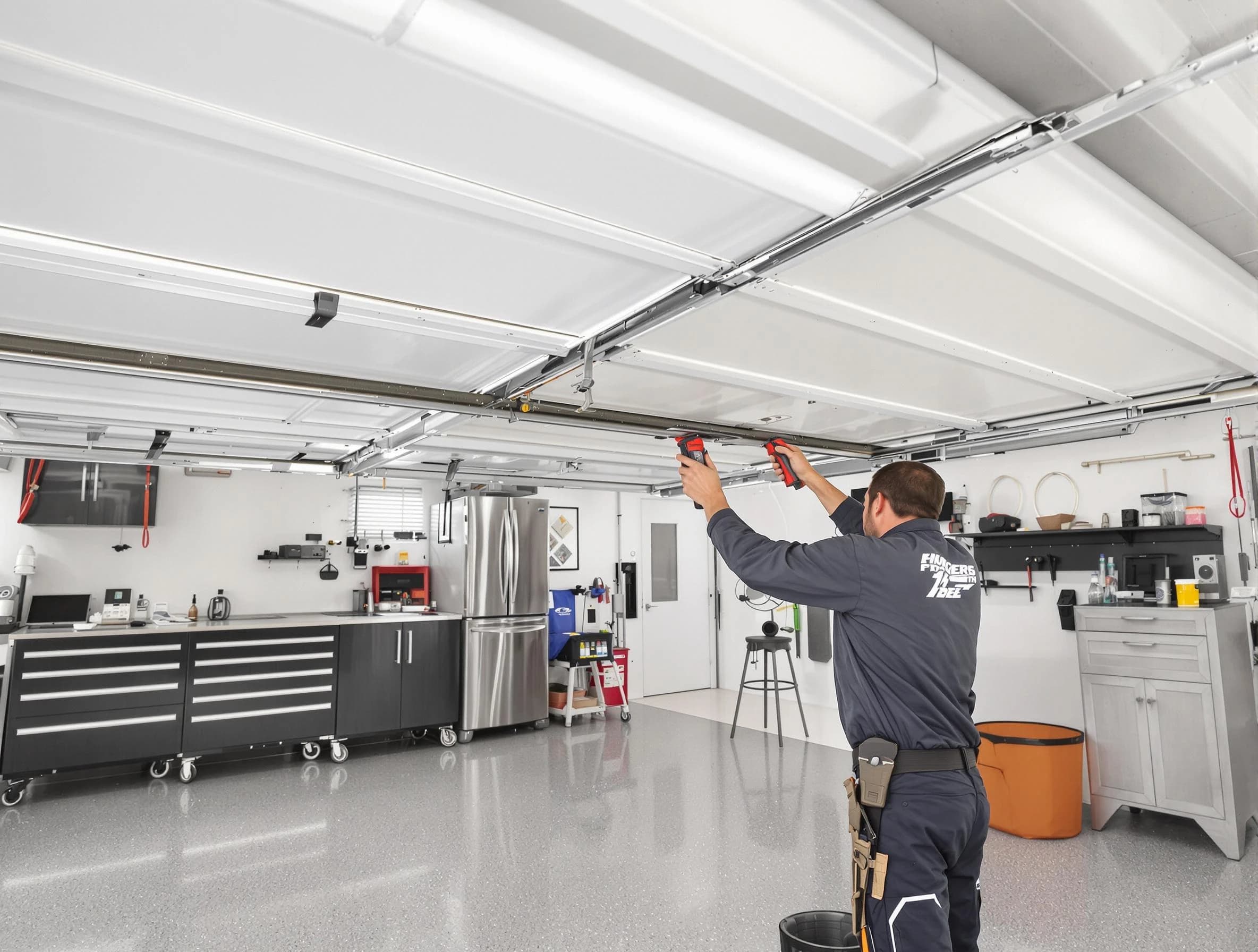 Overhead garage door repair service by Plain City Garage Door Repair in Plain City