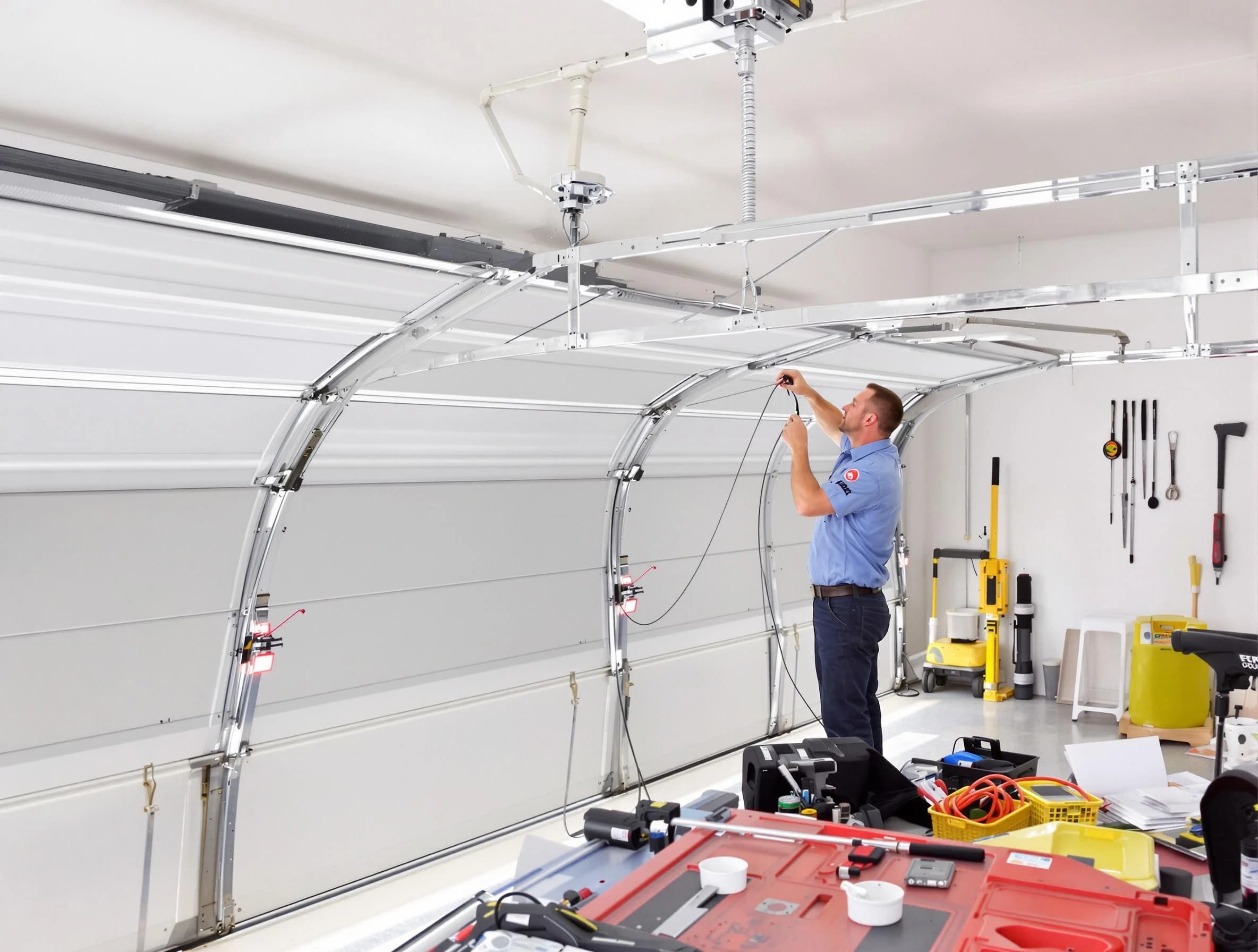 Garage door cable repair service by Plain City Garage Door Repair in Plain City