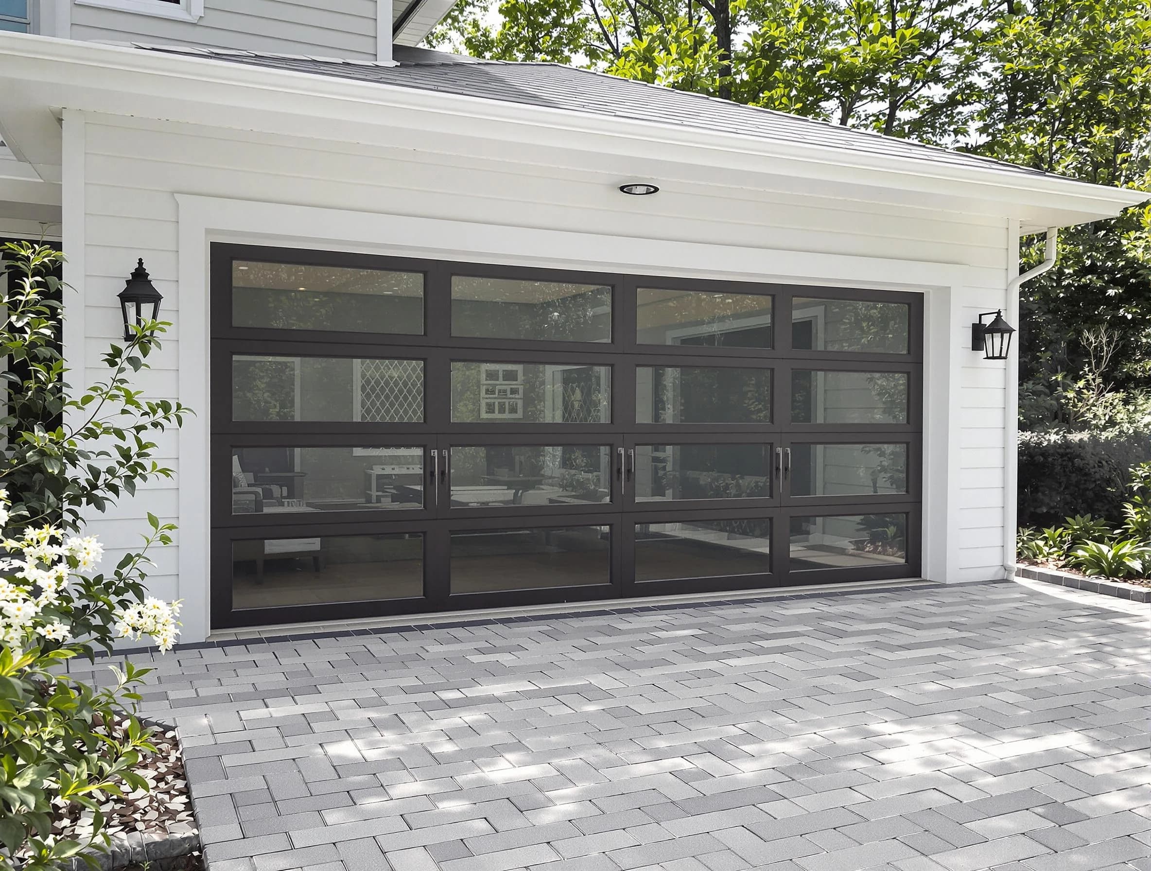 Plain City Garage Door Repair design specialist presenting custom garage door options to Plain City homeowner