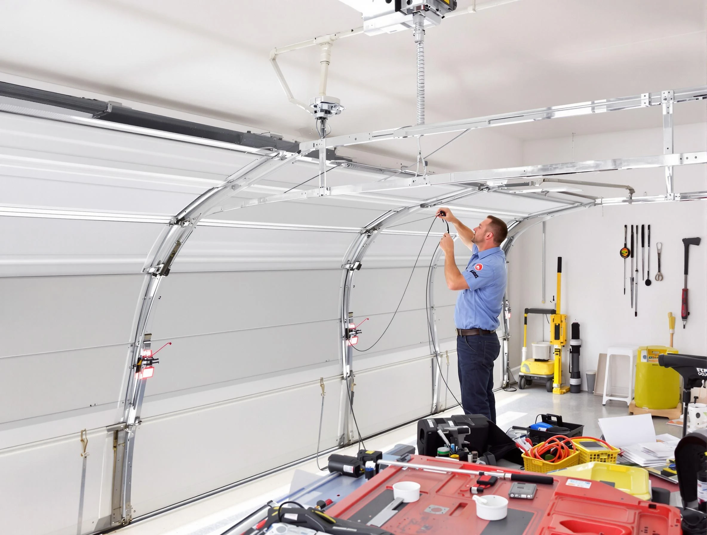 Garage door cable repair service by Plain City Garage Door Repair in Plain City