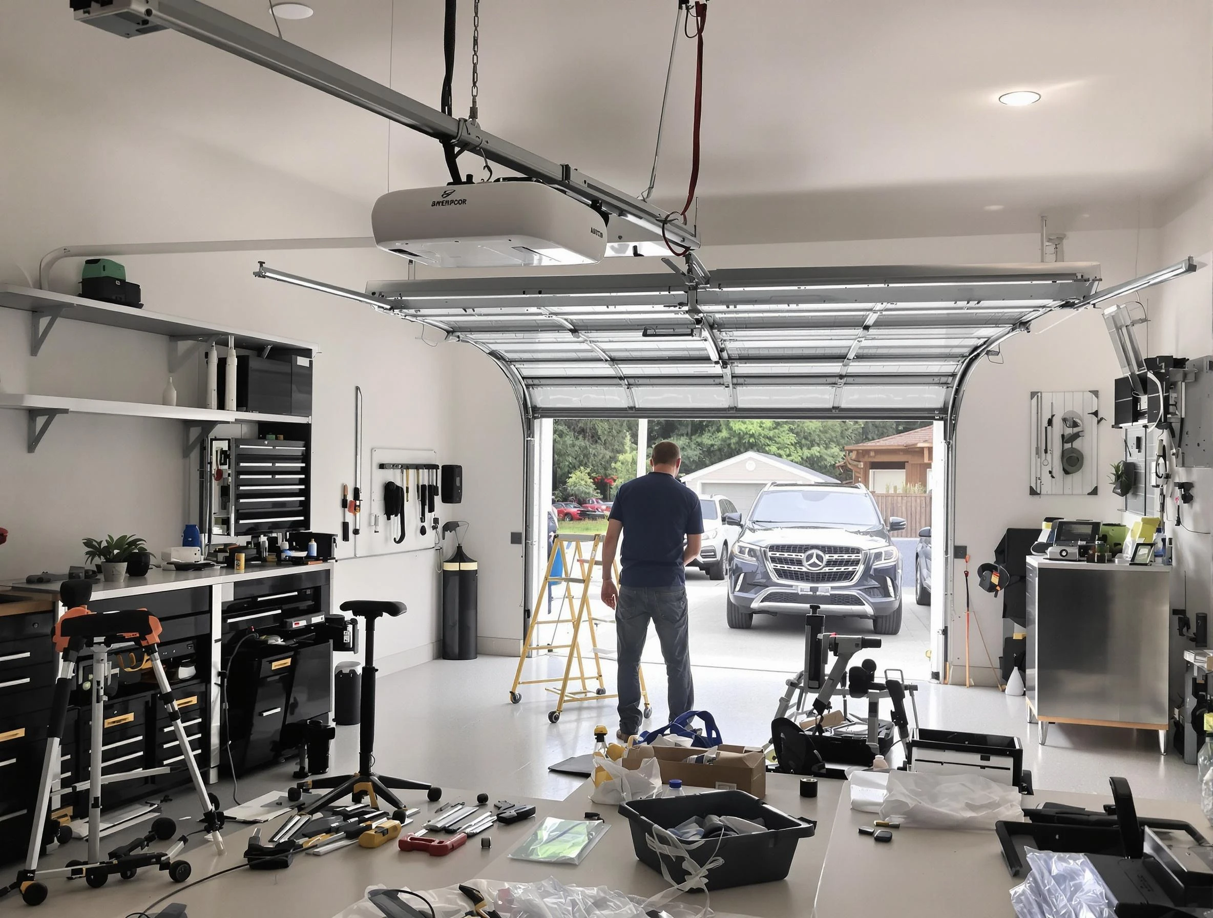 Garage door opener installation by Plain City Garage Door Repair in Plain City